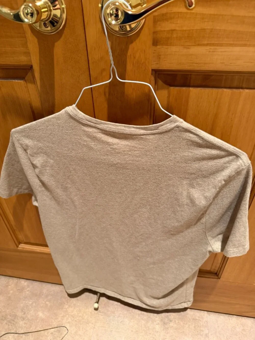 Banana Republic Tan T-Shirt Wheat Soft Wash Tee Medium